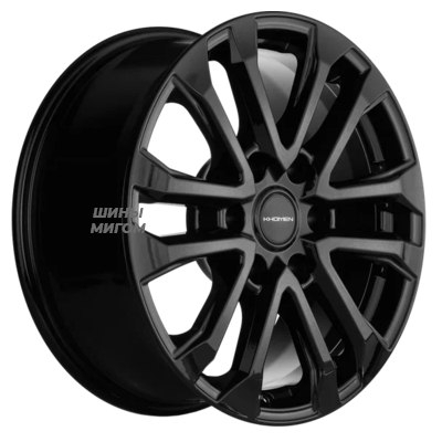 Диски Khomen Wheels 7.5x18/6x139.7 ET30 D106.1 KHW1805 (JAC T6 Pickup) Black