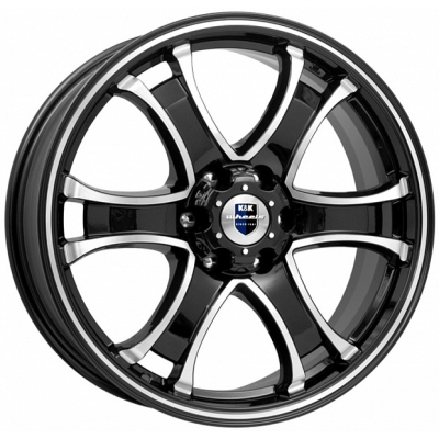 Диски K&K 7.5x18/6x114.3 ET38 D67.1 Балеар (КС727) Алмаз черный
