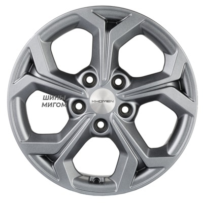 Диски Khomen Wheels 6.5x16/5x114.3 ET45 D60.1 KHW1606 (Corolla) G-Silver