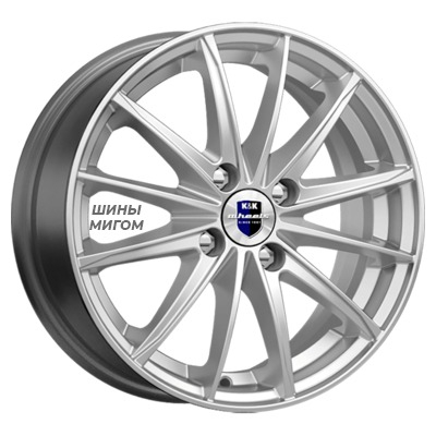 Диски K&K 6x15/4x100 ET40 D67.1 Пойнт Бланк (KC884) Сильвер SK
