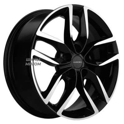 Khomen Wheels 6.5x17/5x114.3 ET45 D67.1 KHW 1708 BLACK-FP