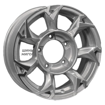 Диски Khomen Wheels 5.5x15/5x139.7 ET5 D98.5 KHW1505 (Lada NIVA 4x4) F-Silver-FP