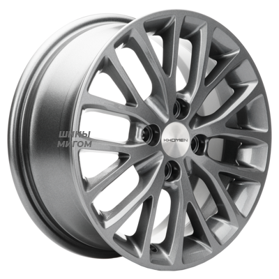Диски Khomen Wheels 6x15/4x100 ET50 D60.1 KHW1506 (Vesta) Gray