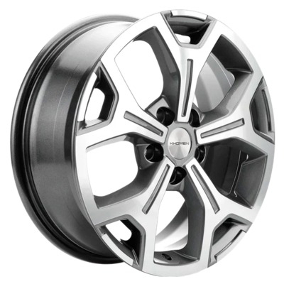 Диски Khomen Wheels 6.5x17/5x120 ET55 D65.1 KHW1710(2) (VW Transporter) Gray-FP