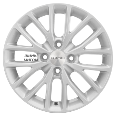 Диски Khomen Wheels 6x15/4x100 ET50 D60.1 KHW1506 (Vesta) F-Silver