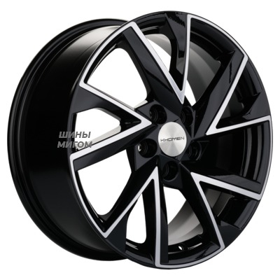 Диски Khomen Wheels 7x17/5x108 ET43 D65.1 KHW1714 (DFM AX 7) Black-FP