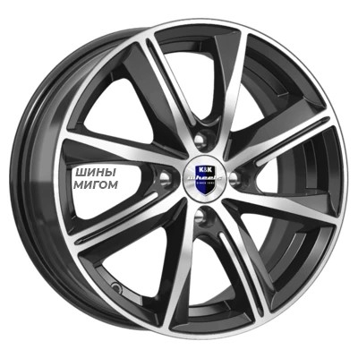 K&K 7x16/5x100 ET45 D56.1 Арнар (КС904) Алмаз черный