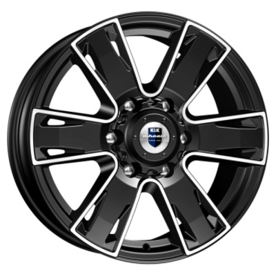 Диски K&K 7x17/6x139.7 ET38 D100.1 Севенна-оригинал (КС726) Алмаз черный