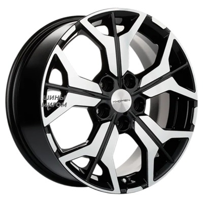 Диски Khomen Wheels 7x17/5x114.3 ET45 D67.1 KHW1715 (CX-5/i40) Black-FP