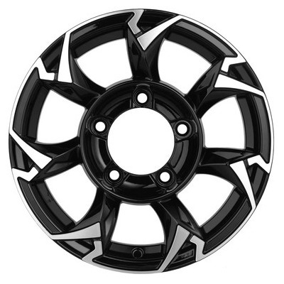 Диски Khomen Wheels 5.5x15/5x139.7 ET5 D98.5 KHW1505 (Lada NIVA 4x4) Black-FP