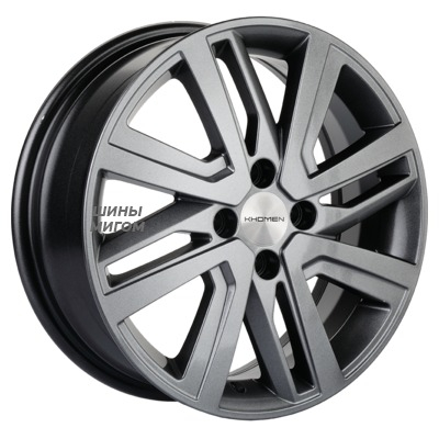 Диски Khomen Wheels 6x16/4x100 ET50 D60.1 KHW1609 (Vesta/Largus) G-Silver