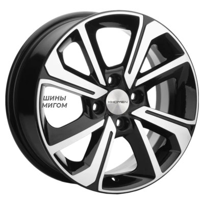 Диски Khomen Wheels 6x15/4x100 ET40 D60.1 KHW1501 (Logan/Sandero/Xray) Black-FP