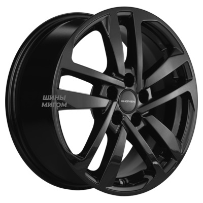 Khomen Wheels 6.5x16/5x108 ET45 D60.1 KHW1612 (Chery Tiggo 3/Tiggo 3 Pro) Black