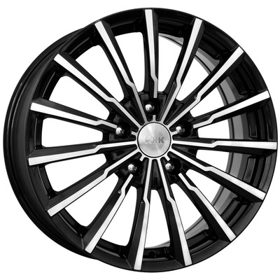 Диски K&K 5.5x14/4x100 ET45 D56.6 Акцент (КС641) Алмаз черный