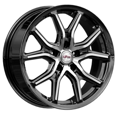 Диски iFree 6.5x17/5x114.3 ET37 D66.6 Страйк (КС1080) Блэк Джек