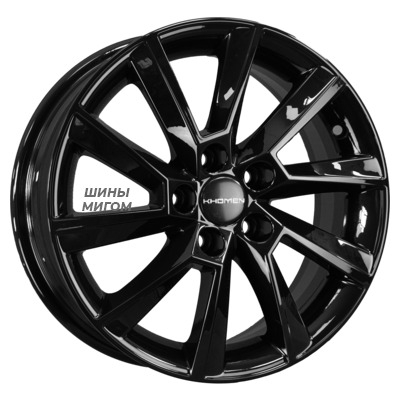 Диски Khomen Wheels 6x15/5x100 ET40 D57.1 KHW1507 (Polo) Black