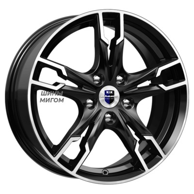 Диски K&K 7x17/5x114.3 ET45 D66.1 Солар-оригинал (КС875) Алмаз черный SK