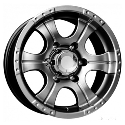 Диски K&K 8x16/5x139.7 ET-15 D110.1 Байконур Джип-рейд (КС465) Дарк платинум