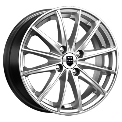 Диски K&K 6x15/4x100 ET40 D67.1 Пойнт Бланк (KC884) Дарк платинум
