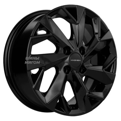 Диски Khomen Wheels 5.5x14/4x100 ET43 D60.1 KHW1402 (Toyota Corolla) Black