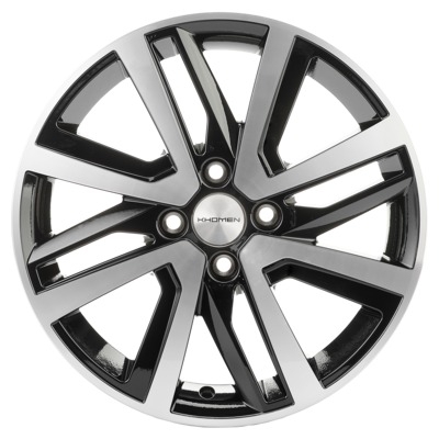 Диски Khomen Wheels 6x16/4x100 ET50 D60.1 KHW1609 (Vesta/Largus) Black-FP