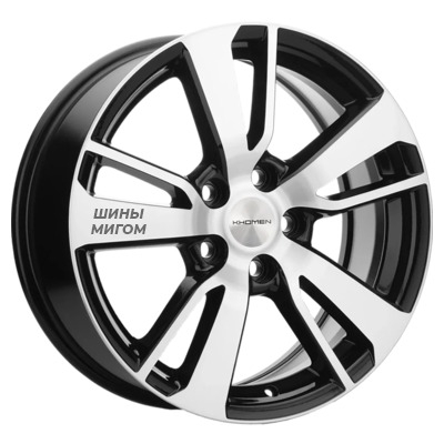 Khomen Wheels 7x17/5x114.3 ET43.5 D67.1 KHW1704 (Hyundai Tucson IV/Kia Sportage V) Black-FP