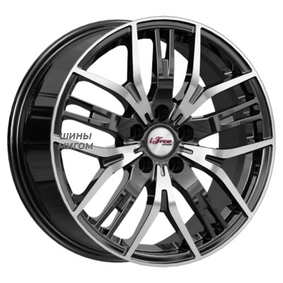 Диски iFree 7x17/5x114.3 ET45 D67.1 Аскет (КС1072) Блэк Джек