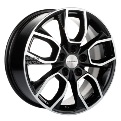 Диски Khomen Wheels 7x17/5x110 ET46 D63.3 KHW1713 (Changan CS35/CS35 Pro) Black-FP