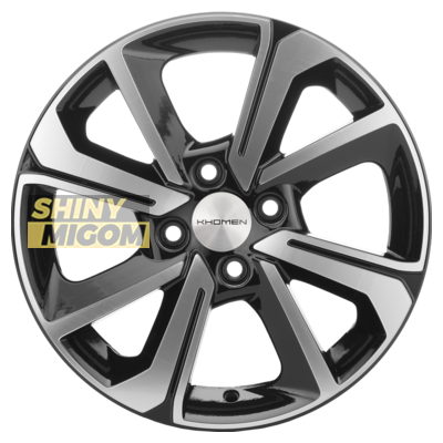 Диски Khomen Wheels 6x15/4x100 ET37 D60.1 KHW1501 (XRay) G-Silver