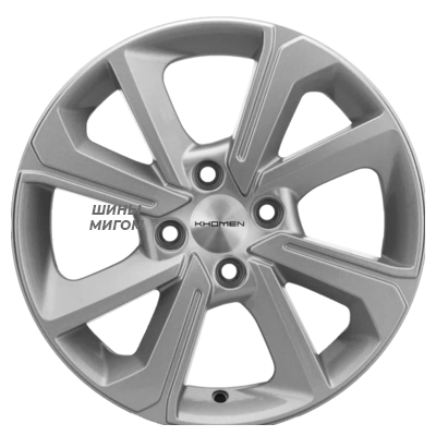 Диски Khomen Wheels 6x15/4x100 ET50 D60.1 KHW1501 (Vesta) F-Silver