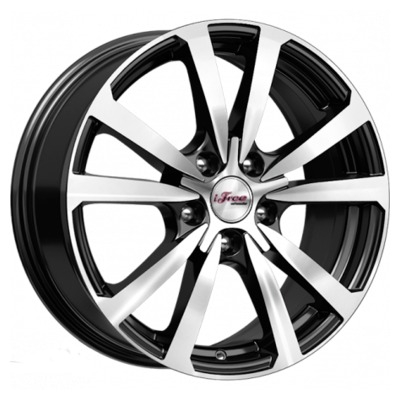 Диски iFree 7x17/5x112 ET35 D66.6 Бэнкс (КС645) Блэк Джек