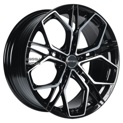 INCH 8x18/5x114.3 ET40 D67.1 FA8534 Gloss Black Machined Face