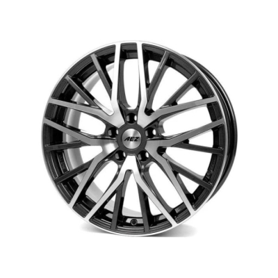 AEZ 10x21/5x112 ET33 D66.6 Panama dark gunmetal matt polished lip