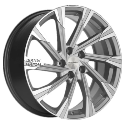 Khomen Wheels 7.5x19/5x112 ET43 D57.1 KHW 1901 BRILLIANT SILVER-FP
