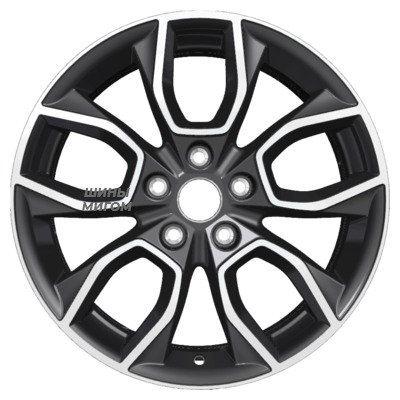 Диски Khomen Wheels 7x17/5x114.3 ET53 D67.1 KHW1713 (Ceed) Black-FP