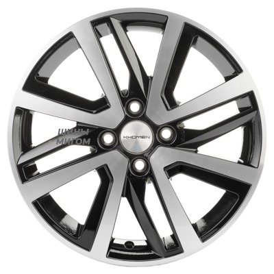 Диски Khomen Wheels 6x16/4x100 ET47 D56.6 KHW1609 (Nexia) Black-FP