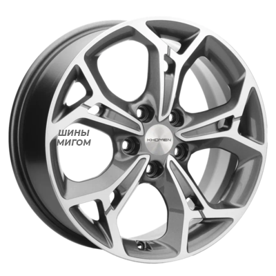 Диски Khomen Wheels 7x17/5x114.3 ET37 D66.5 KHW1702 (Haval) Gray-FP