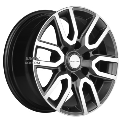 Диски Khomen Wheels 8x17/6x139.7 ET30 D106.1 KHW1723 (Fortuner/Hilux) Gray-FP