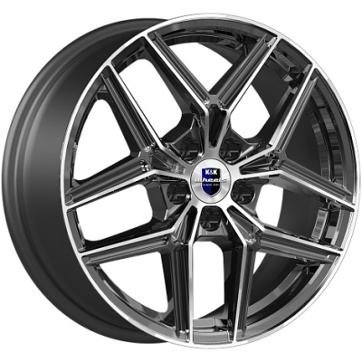 Диски K&K 7x17/5x108 ET50 D63.4 Юнион алмаз-черный