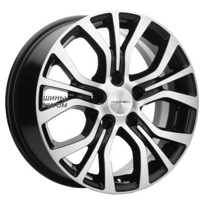 Диски Khomen Wheels 6.5x16/5x110 ET45 D67.1 KHW1608 (DFM 580) Black-FP