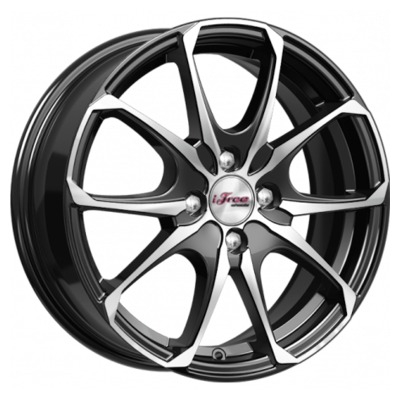 Диски iFree 6x16/5x112 ET45 D57.1 Такеши (КС877) Блэк Джек