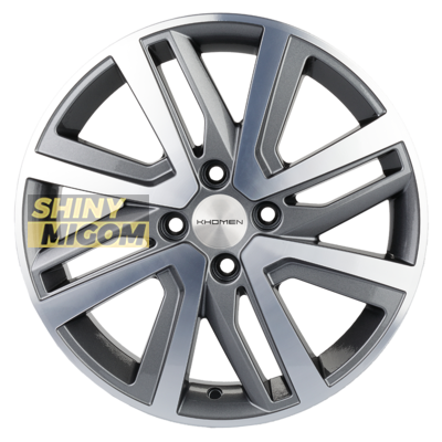 Диски Khomen Wheels 6x16/4x100 ET41 D60.1 KHW1609 (XRay) Black-FP