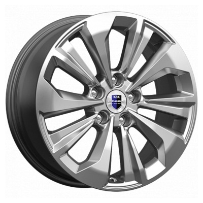 Диски K&K 7x17/5x114.3 ET37 D66.6 Авиор (КС936) Дарк платинум брайт