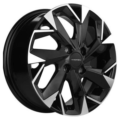 Диски Khomen Wheels 5.5x14/4x100 ET45 D56.1 KHW1402 (Civic/Fit) Black-FP
