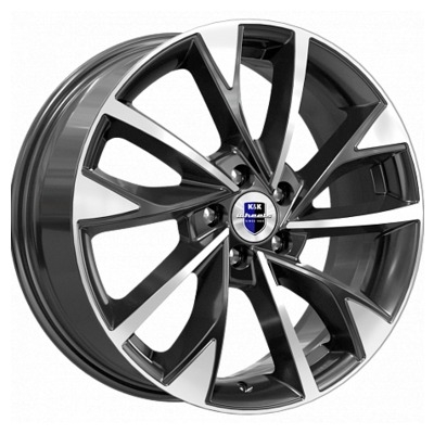 Диски K&K 7x17/5x114.3 ET37 D66.6 Роквуд (КС900) Алмаз черный