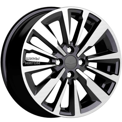 Диски K&K 6.5x16/4x100 ET37 D60.1 Эрман (КС997) Алмаз черный