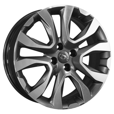 Диски K&K 7x17/4x100 ET43 D60.2 Протон (X-Ray Cross) (КС769) Антрацит-алмаз