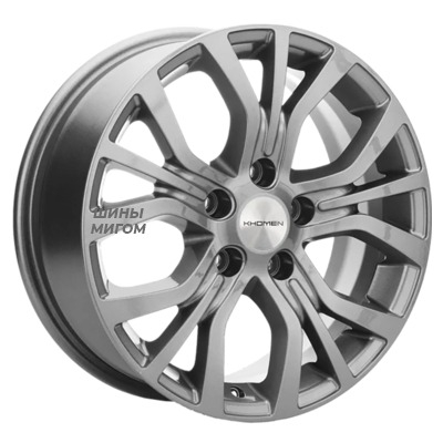 Диски Khomen Wheels 6.5x16/5x110 ET46 D63.3 KHW1608 (Changan CS35) Gray
