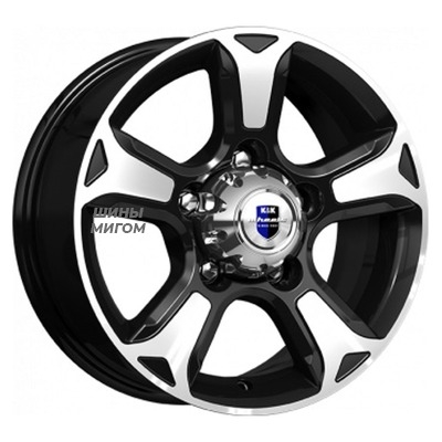 Диски K&K 7x16/5x139.7 ET35 D108.5 Атлант (КС757) Алмаз черный