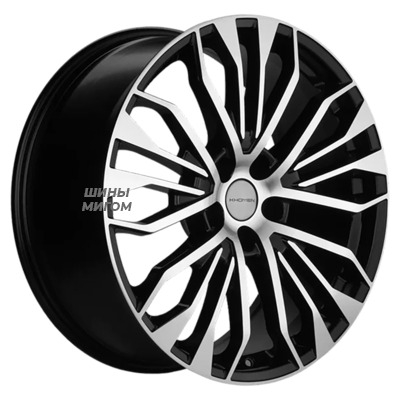 Khomen Wheels 8.5x20/5x120 ET45.5 D62.5 KHW2009 (Li 7/9) Black-FP